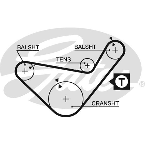 สายพานไทม์มิ่ง L200 L300 PAJERO เหลี่ยม 1984- H100 PORTER 1994- 4D55 4D55-T 2.3 4D56 4D56-T 2.5 8V. 