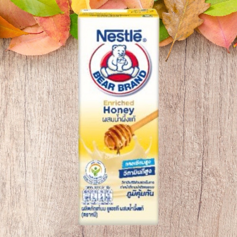 นม ตราหมี UHT เอ็นริช น้ำผึ้ง 170 มล.