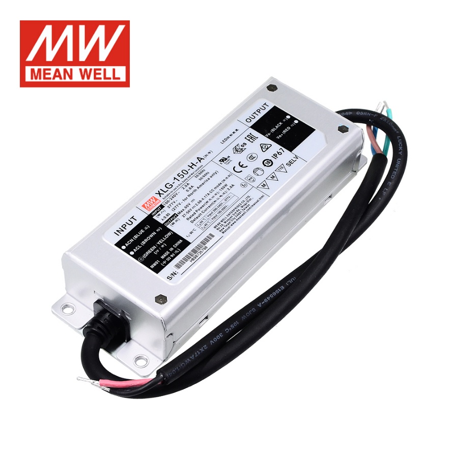 WELL ไต้หวัน XLG-150-12 MEAN 24L HA คงที่ LED Driver Power A/AB ไฟลดแสงสามในหนึ่งเดียวพร้อม XLG-150 
