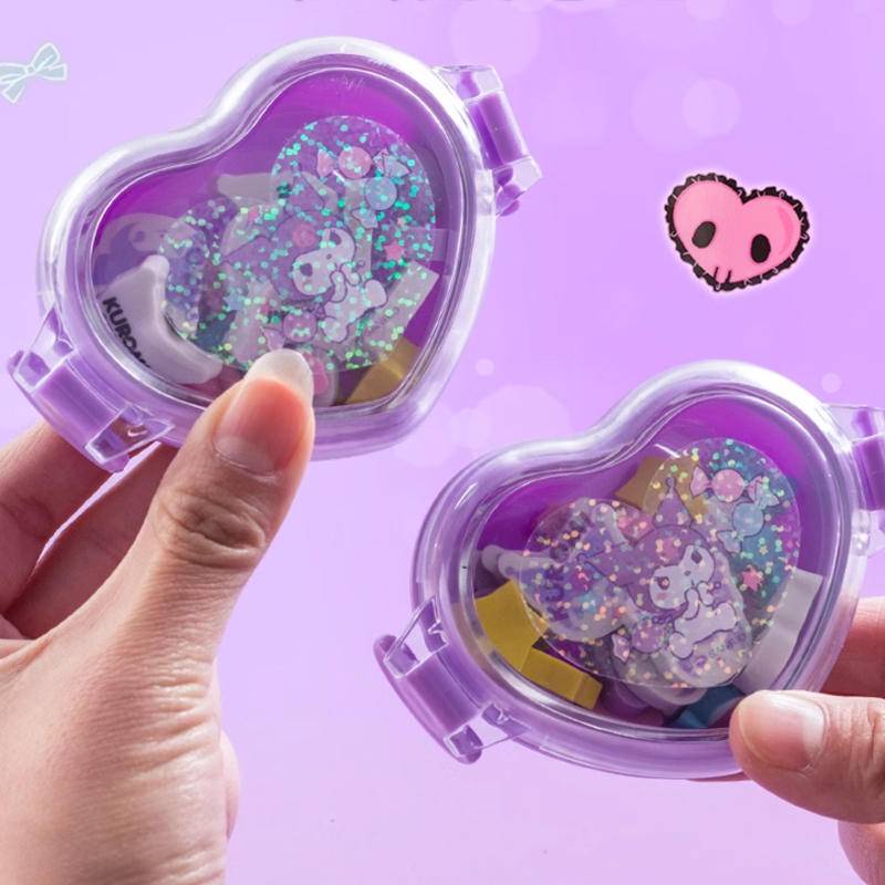 SANRIO ยางลบดินสอ ลายการ์ตูนสัตว์น่ารัก Kuromi Cinnamoroll 2 แบบ สําหรับโรงเรียน เด็ก ของขวัญ เครื่องเขียน สํานักงาน