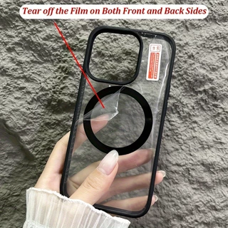 เคสโทรศัพท์มือถือแบบนิ่ม ใส กันกระแทก พร้อมคอยล์แม่เหล็กในตัว สําหรับ iPhone 7Plus 8Plus 7 8 X XS max 11 Pro max SE2020