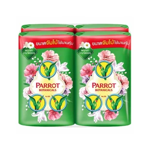 FernnyBaby สบู่นกแก้ว Parrot Herbal 105G 4Pc สูตร พฤกษา สีเขียว แพค 4 ก้อน ขนาด 105 กรัม