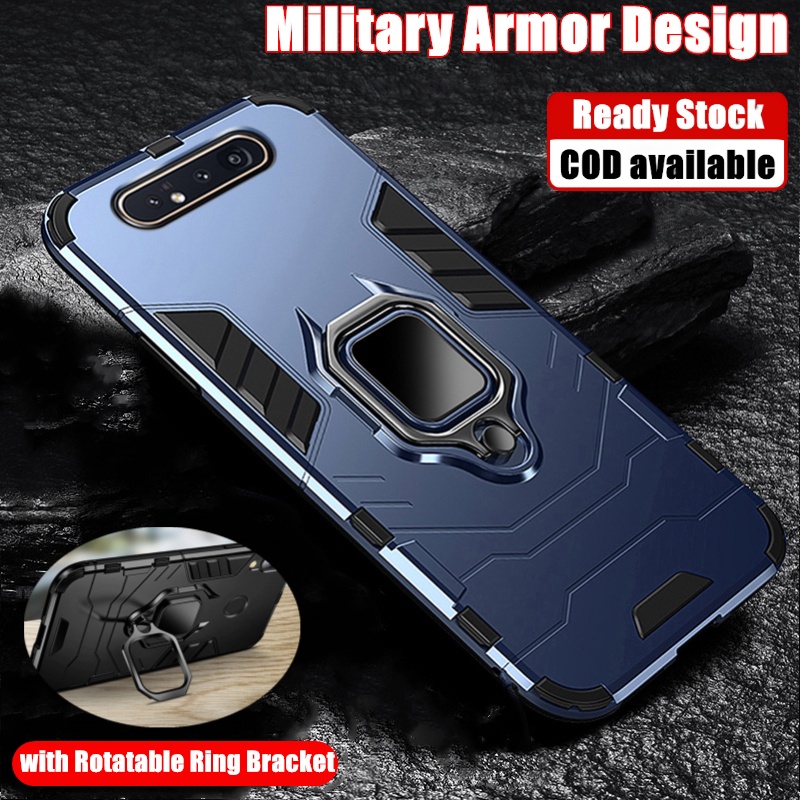 【พร้อมแหวนขาตั้ง หมุนได้ 】เคสกันกระแทก สําหรับ Samsung Galaxy A80 A90 4G 6.7 นิ้ว SM-A805F A805FDS A