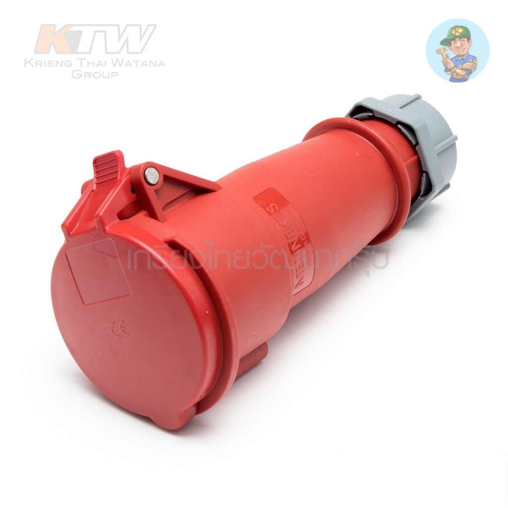 🎆 (M301-0420)  IP44 ปลั๊กตัวเมียกลาง 3P+N+E 400V 32A(6)