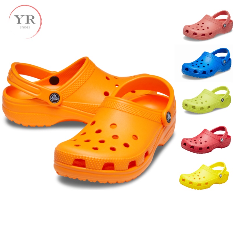 รองเท้าแตะ Crocs พื้นนิ่ม กันลื่น สีสันสดใส สไตล์คลาสสิก เหมาะกับใส่กลางแจ้ง สําหรับผู้ชาย และผู้หญิง