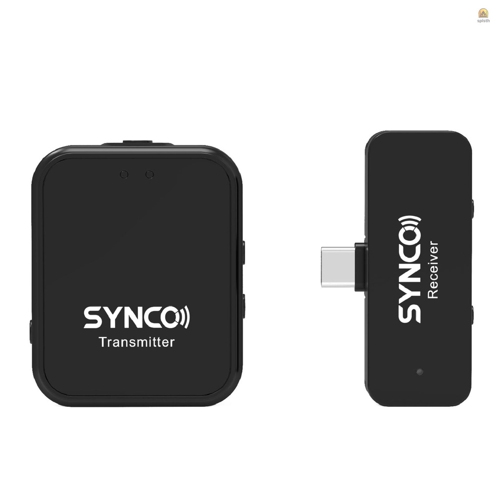 Synco G1T ระบบไมโครโฟนไร้สาย 2.4G พร้อมตัวส่งสัญญาณ แบบคลิปหนีบ และตัวรับสัญญาณ Type-C ขนาดเล็ก ระยะส่งสัญญาณ 150 เมตร แบตเตอรี่ในตัว เข้ากันได้กับสมาร์ทโฟน แท็บเล็ต แล็ปท็อป พร้อมประเภท