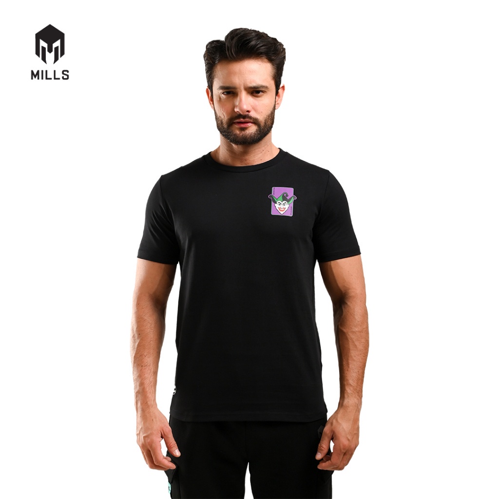 เสื้อยืดผ้าฝ้าย Mills Joker 1.0 สีดํา 221022DC