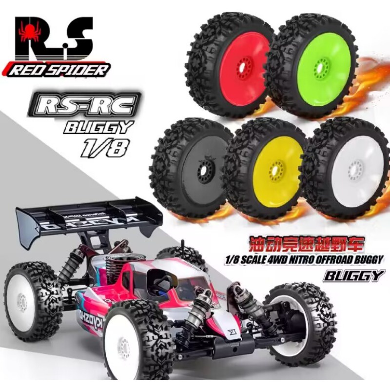 ล้อยางรถออฟโร้ด 1/8 118 มม. สําหรับรถบังคับ ARRMA Typhon Talion Trxs Redcat Team Losi Kyosho HPI WR8 HSP 4 ชิ้น