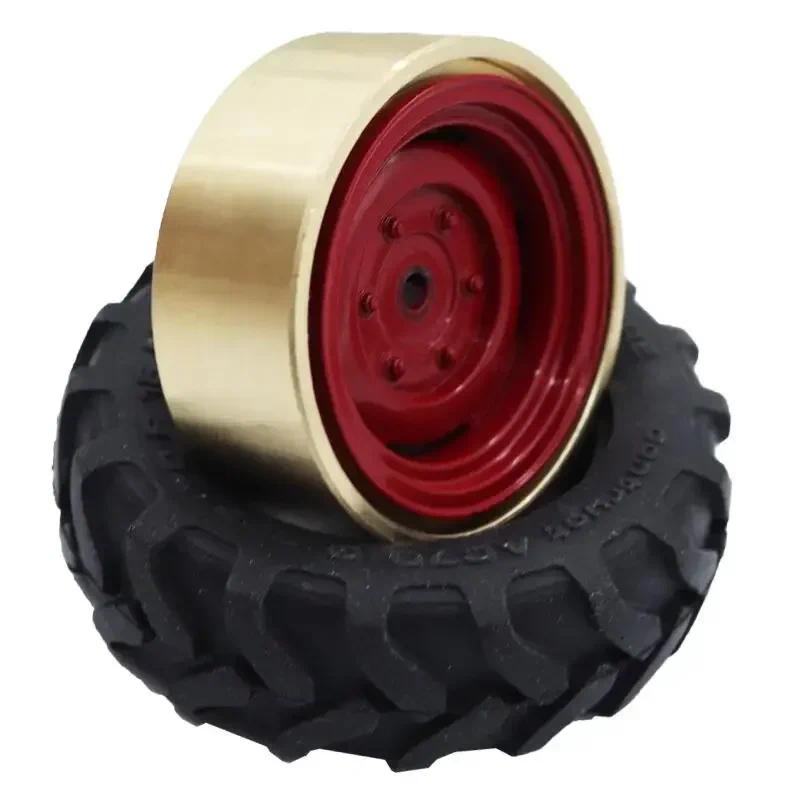 อะไหล่อัพเกรด ดุมล้อ ทองเหลือง 1/24 FMS Power WAGON FCX24 สําหรับรถบังคับ 4 ชิ้น