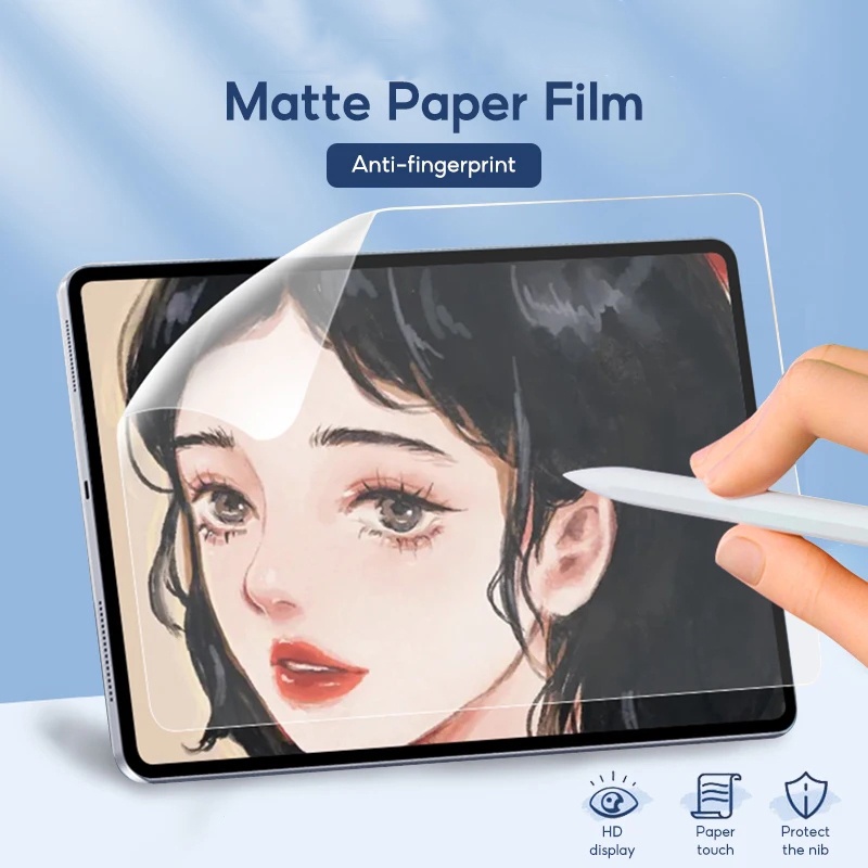 ฟิล์มกันรอยหน้าจอ PET เนื้อแมตต์ สําหรับ Lenovo Xiaoxin Pad Pro 12.7 11 2024 Tab M11 P11 Pro M10 Plus Pad 10.6 Pro 12.6 P12