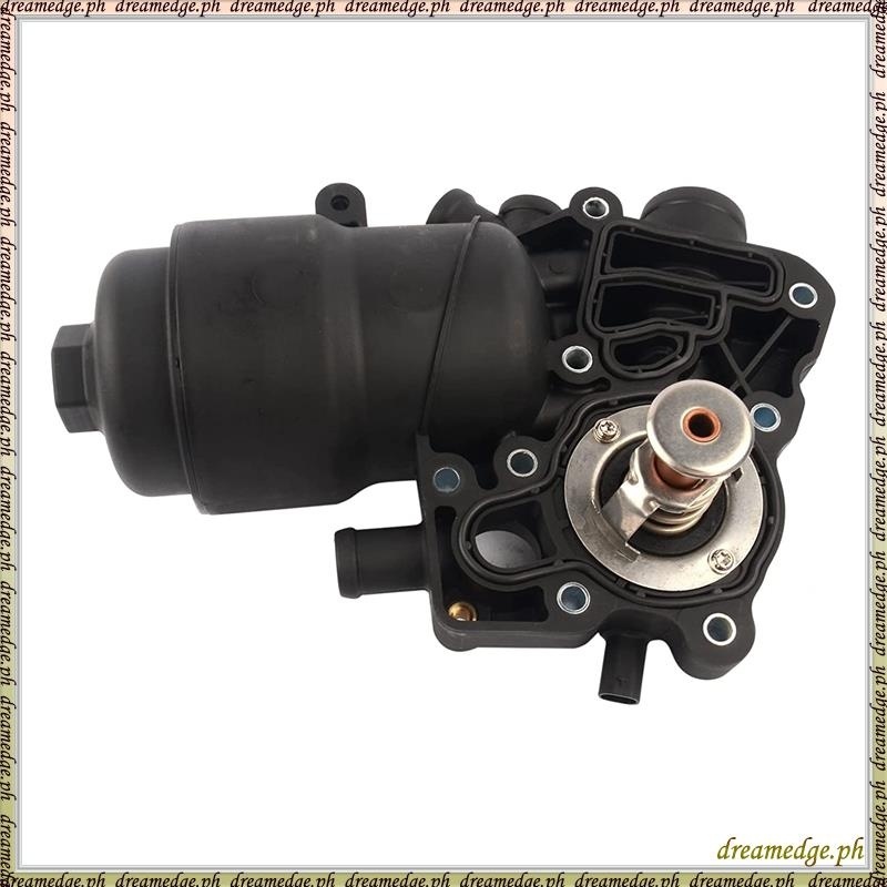 [SKG] 059115389P ตัวกรองน้ํามันเครื่อง W/Coolant Thermostat สําหรับ -Audi A6 A7 A8 Q5 Q7 Touareg 3.0
