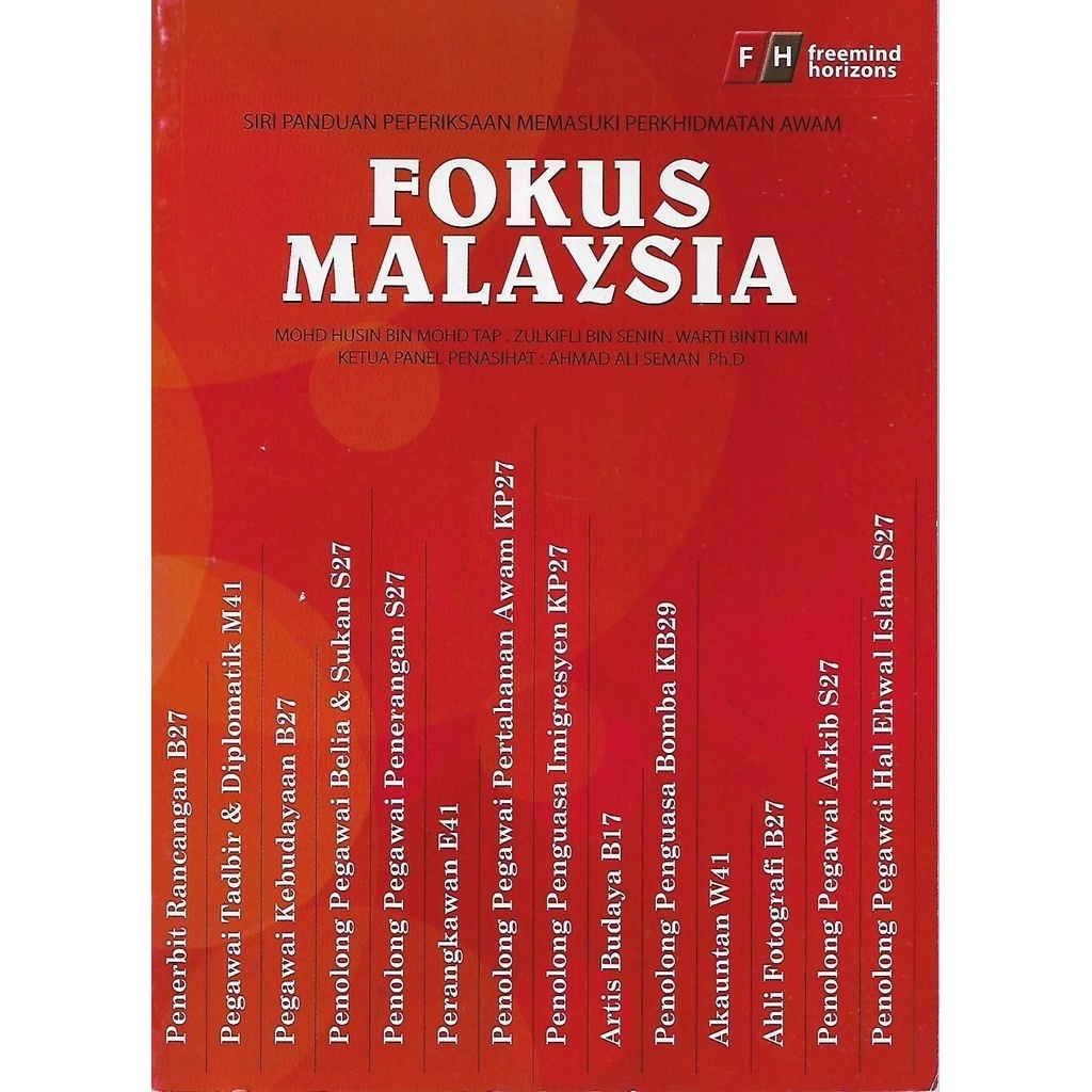 Fokus Malaysia- Mohd Husin bin Mohd Tap