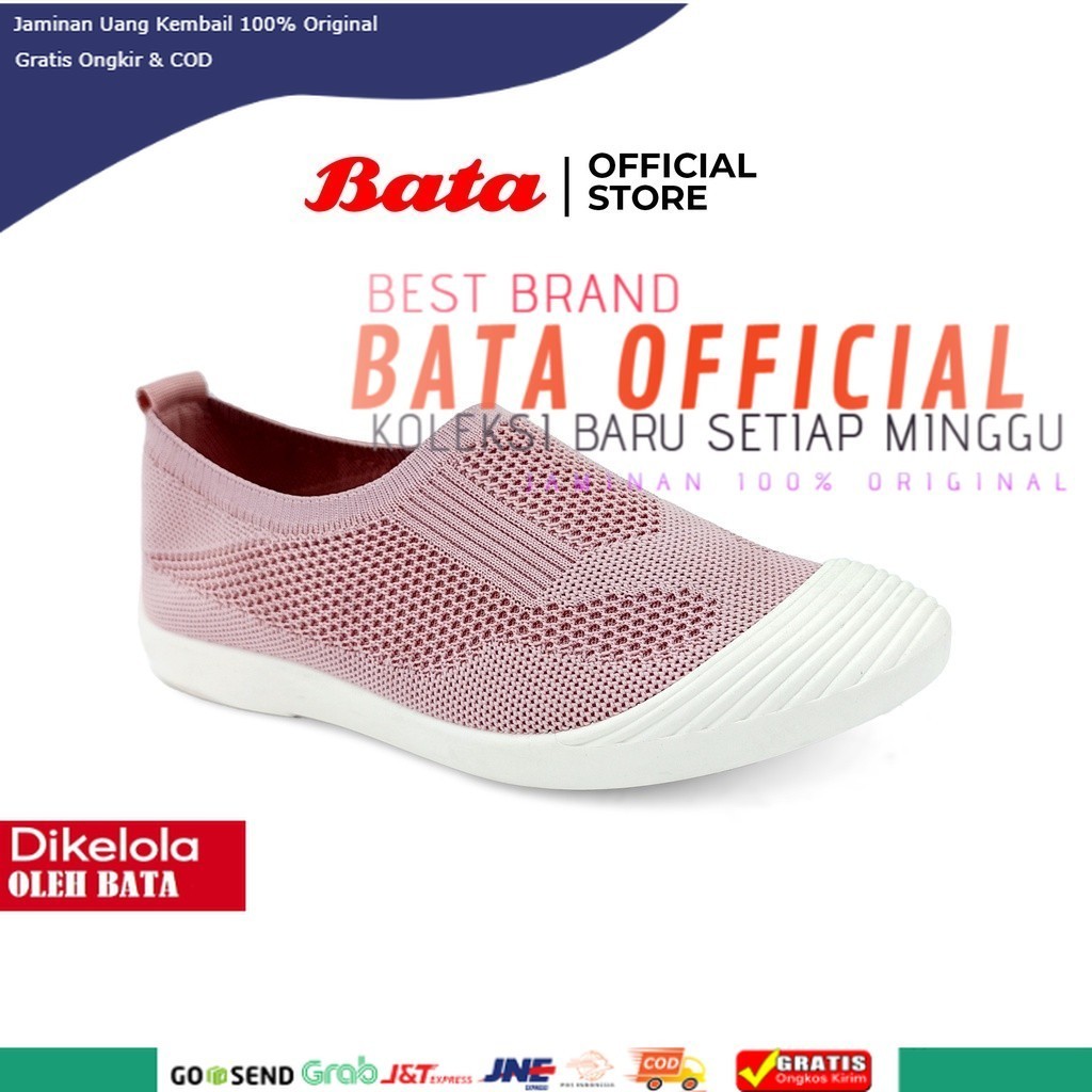 Bata รองเท้าผ้าใบ ส้นเตี้ย สําหรับผู้หญิง 5515833
