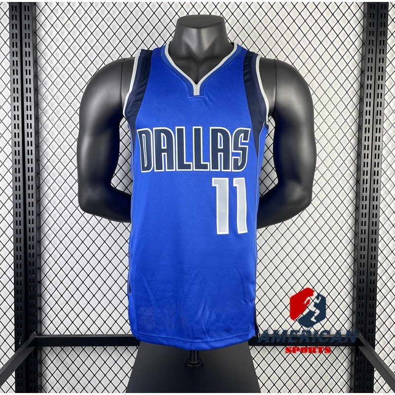 Hot Pressed Mens Jersey Dallas Mavericks #11 เสื้อบาสเก็ตบอล Kyrie Irving Blue