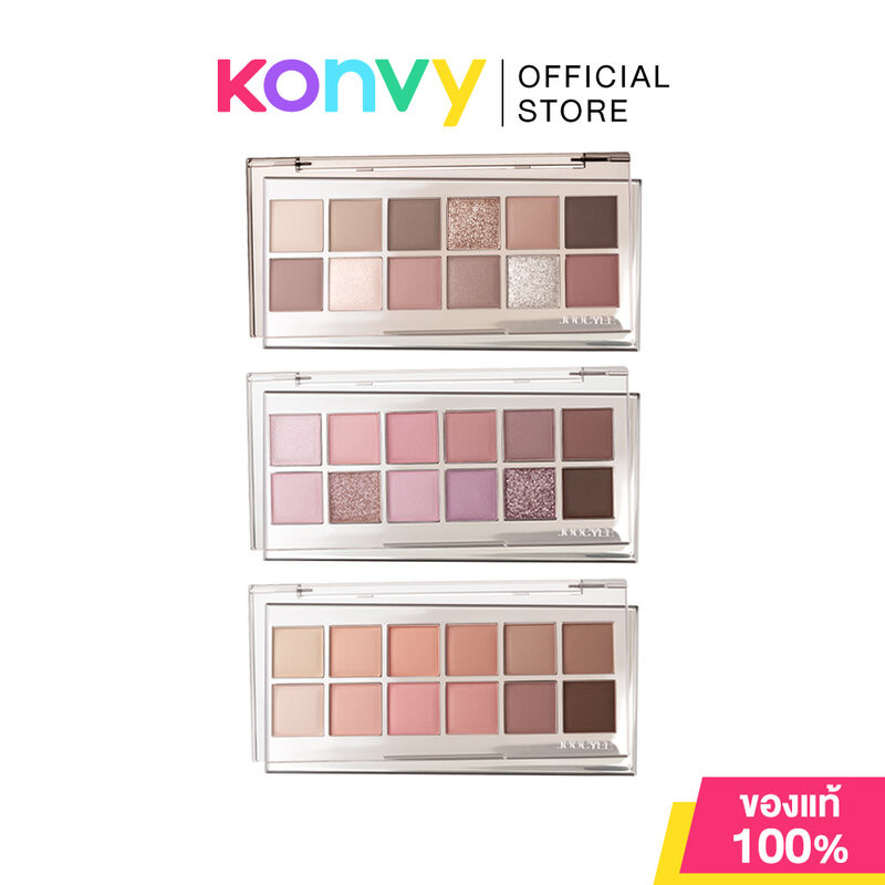 JOOCYEE 12 Shades Eyeshadow Palette 14g จูซซีย์ อายแชโดว์เนื้อซอฟท์แมท.
