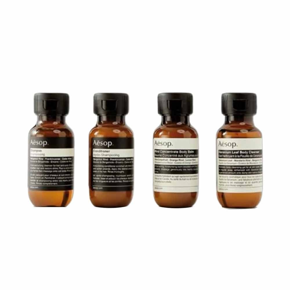 Aesop Travel Set Body Wash, Body Balm ,Shampoo and Conditioner