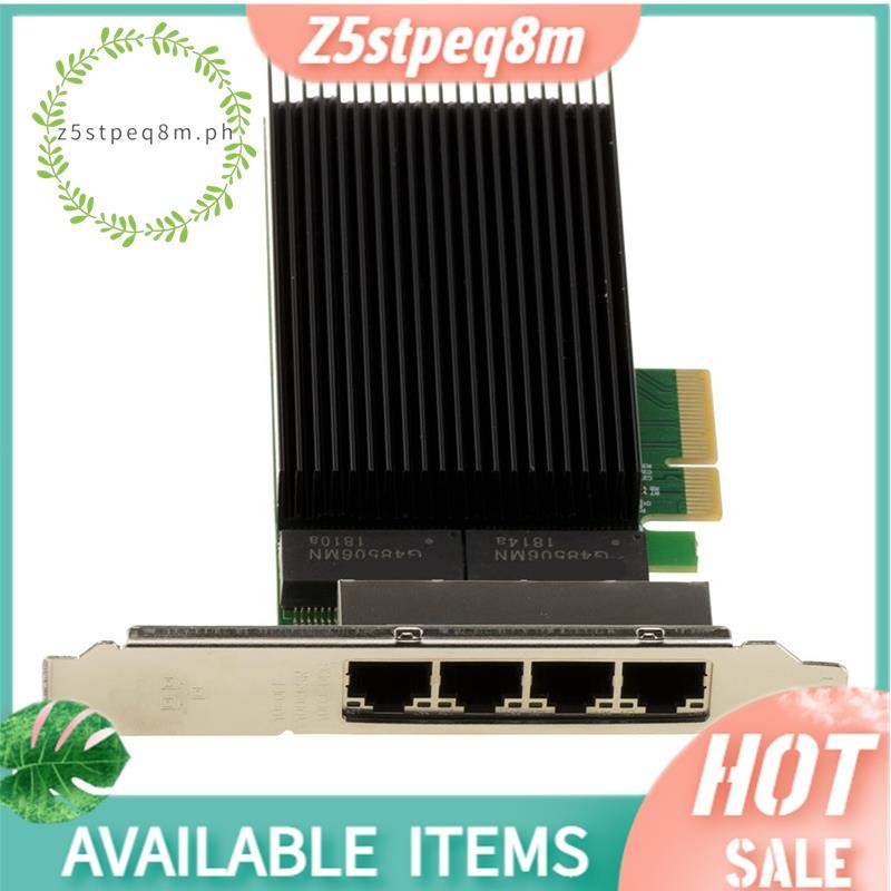 PCIe Card Network Controller 2.5G X4 LAN Gigabit Ethernet 4 พอร์ต RJ45 Quad Chipset รองรับ 10 100 10