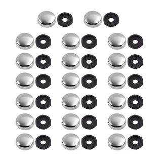 Cam 20 ชิ้นตกแต่งสกรูฝาครอบกระจกสกรูฝาครอบหมวก Fastener Enduring
