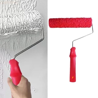 Louting Texture รูปแบบแปรงลูกกลิ้ง Drywall Compound Roller แปรงผนัง Putty Roller สําหรับทาสีโป๊วและ Rolling Plas