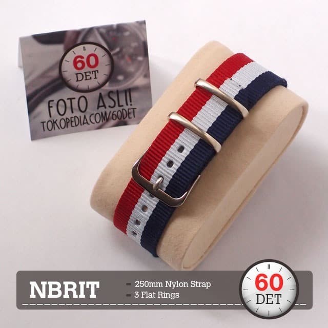 [ Nato Strap Nylon Canvas Fabric Watch Strap 12mm 14mm 16mm NBRIT - 12mm