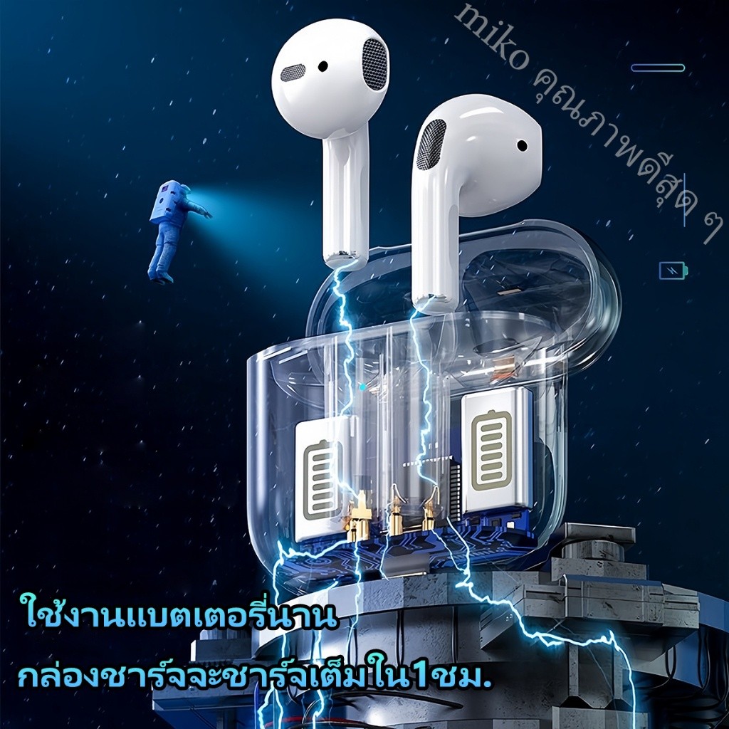 ไม่เจ็บหู จัดส่งในกรุงเทพฯ COD Pro4 TWS หูฟังไร้สาย Pro 4 หูฟังบลูทูธ หูฟัง InPods สําหรับ Android แ
