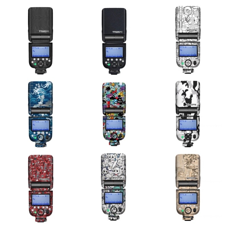 โกดอกซ์ TT685 II สติกเกอร์ป้องกัน Shinox สําหรับแฟลช Godox TT685 II, แฟลช Godox TT685 II สติ๊กเกอร์,