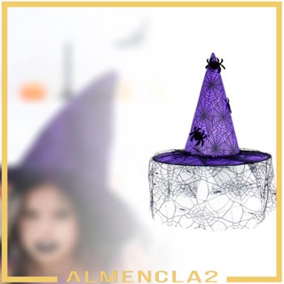 [Almencla2] หมวกแม่มด หมวกปีกกว้าง พร็อพถ่ายรูป สําหรับปาร์ตี้ฮาโลวีน