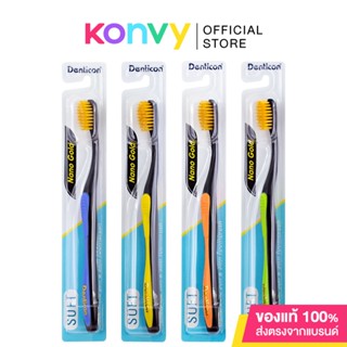 Denticon Toothbrush Nano Gold Soft &amp; Slim [Random Color].