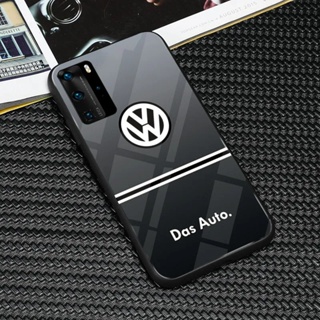 เคสโทรศัพท์มือถือแบบแก้วแข็ง กันกระแทก ลาย VW สําหรับ Huawei P30 Pro P40 Plus P50 P60 ART P30pro