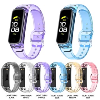 สายนาฬิกาข้อมือ แบบใส แบบเปลี่ยน สําหรับ Samsung Galaxy Fit 2 SM-R220 Galaxy Fit2 R220