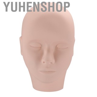 Yuhenshop Facial Tattoo Training Silicone Half Head Mannequin Eyelash Grafting Makeup Painting Practice Skin