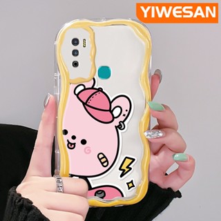 เคสโทรศัพท์มือถือแบบนิ่ม ใส กันกระแทก ลายการ์ตูนหมีสีชมพู สีมาการอง สําหรับ Infinix Hot 9 Pro Hot 9 Play Hot 12 Play