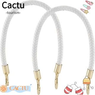 Cactu สายกระเป๋าหนัง PU 19.6 นิ้ว สีขาว แบบเปลี่ยน สําหรับกระเป๋าสตางค์