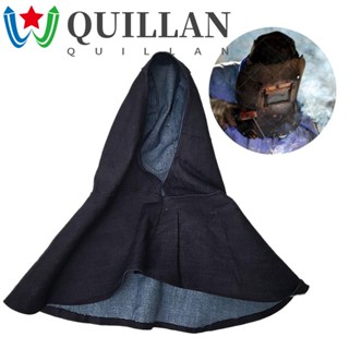 Quillan หมวกกันน็อคเชื่อม หมวกกันน็อค ป้องกันคอ สีฟ้า ฝาครอบนิรภัยเชื่อม