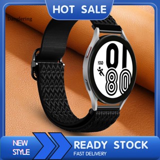 Dl สายนาฬิกาข้อมือไนล่อน 20 มม. ปรับได้ แบบเปลี่ยน สําหรับ Samsung Galaxy Watch 3 4 4 Classic Active Active 2 Gear Sport