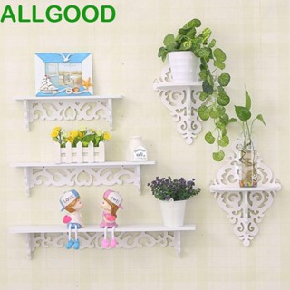 Allgoods ชั้นวางของไม้ PVC แบบกลวง แฮนด์เมด สําหรับแขวนตกแต่งผนังบ้าน ห้องนั่งเล่น