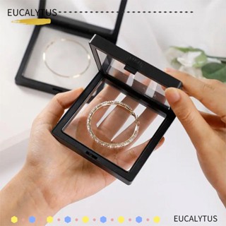 Eutus กรอบลอยน้ํา พลาสติก ทรงสี่เหลี่ยม ขนาด 7x7x0.8 นิ้ว ทนทาน 5 ชิ้น|กรอบโชว์เครื่องประดับ เหรียญ แบบลอยน้ํา