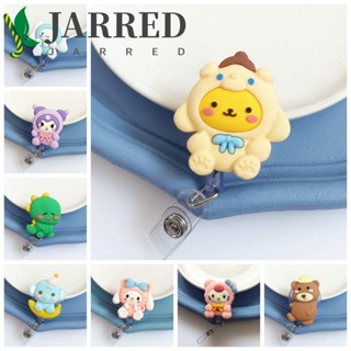 Jarred ป้ายแท็ก ลายการ์ตูนสัตว์น่ารัก ดึงง่าย พับเก็บได้ สําหรับหมอ พยาบาล