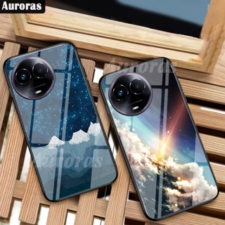 เคสโทรศัพท์มือถือ กระจกนิรภัย ไล่โทนสี ลายท้องฟ้ากลางคืน สําหรับ Realme 11 Pro Plus Realme11 Pro Plus