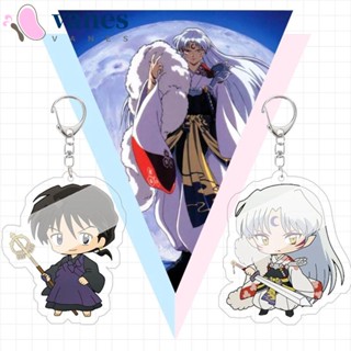 Vanes1 พวงกุญแจอะคริลิค ลายการ์ตูนอนิเมะ Inuyasha สองด้าน อุปกรณ์เสริม สําหรับตกแต่งรถยนต์