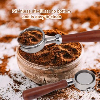 UHomee Coffee Bottomless Portafilter Ergonomic Solid Wood Naked สำหรับเครื่องชงกาแฟ