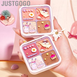 Justgogo Highlighter  All in One Shine Color Palette Makeup for Student