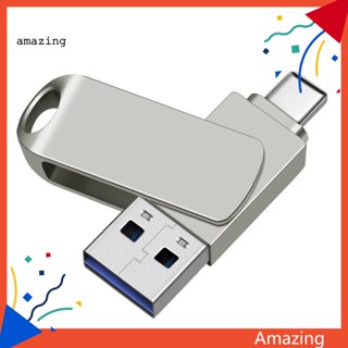 [AM] แฟลชไดรฟ์ 128GB 256GB 512GB 1TB 4TB 6TB 8TB 16TB หมุนได้ 360 องศา ความเร็วสูง Type-C USB 30 สําหรับโทรศัพท์มือถือ