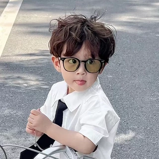 Retro สีสันเลนส์เด็กแว่นตากันแดดกลางแจ้ง Sun Protection เด็กชายหญิงแว่นตากันแดด Casual Travel เด็กแว่นตา
