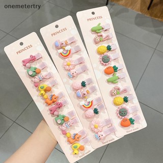 Onem กิ๊บติดผม ลายการ์ตูนเป็ด หวานแหวว เครื่องประดับ สําหรับเด็กผู้หญิง 10 ชิ้น ต่อชุด