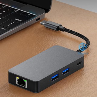 ฮับสวิตช์ขยาย 4K 60Hz USB 3.2 Type C 1000M Type C 6 in 1 สําหรับ Macbook iPad Xiaomi [Missece.th]