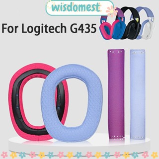 Wisdomest ฟองน้ําครอบหูฟัง แบบนิ่ม สําหรับ Logitech G435