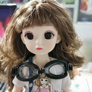 Needway แว่นตาว่ายน้ํา หนัง PU 1/6 BJD สําหรับตุ๊กตา