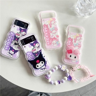 เคสโทรศัพท์มือถือ กันกระแทก ลายการ์ตูนเมโลดี้ สําหรับ Samsung Z Flip5 5G Z Flip4 3