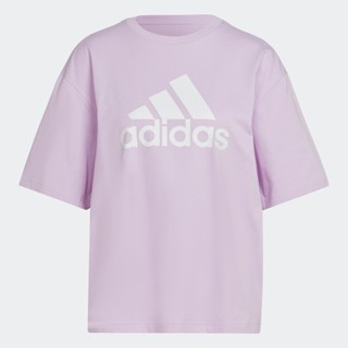 adidas ไลฟ์สไตล์ เสื้อยืด Future Icons Badge of Sport ผู้หญิง สีม่วง HL1949